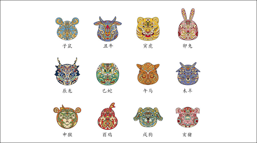 十二生肖 圖 十二生肖 圖